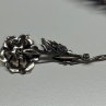 Jewelart 925 Sterling Silver Rose Brooch