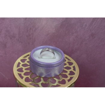 925 Sterling Silver CZ Band Ring Size 9.75