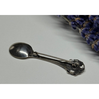 925 Sterling Silver Spoon Brooch