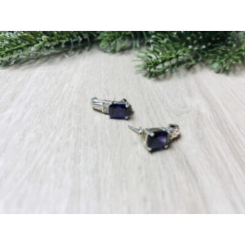 Avon 925 Sterling Silver Iolite Stud Earrings