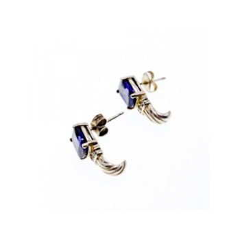 Avon 925 Sterling Silver Iolite Stud Earrings