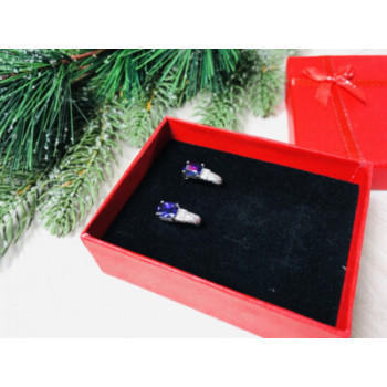 Avon 925 Sterling Silver Iolite Stud Earrings