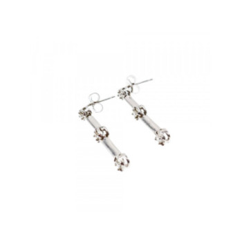 10K WHITE GOLD DIAMONDS STUD EARRINGS