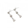 10K White Gold Diamonds Stud Earrings