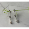10K White Gold Diamonds Stud Earrings