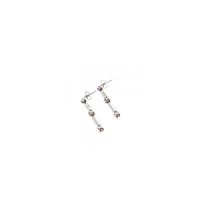 10K WHITE GOLD DIAMONDS STUD EARRINGS