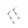 10K White Gold Diamonds Stud Earrings