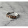 925 Sterling Silver Hessonite Ring Size 8