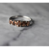 925 Sterling Silver Hessonite Ring Size 8