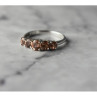925 Sterling Silver Hessonite Ring Size 8