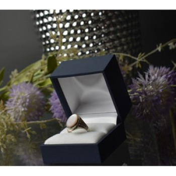 925 Sterling Silver Mother Of Pearl Ring Size 6.5