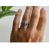 925 Sterling Silver Multi Gemstones Ring Size 8