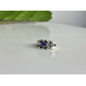 925 Sterling Silver Multi Gemstones Ring Size 8