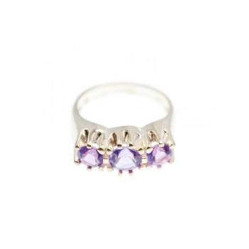 925 Sterling Ring Amethyst Ring Size 8.5