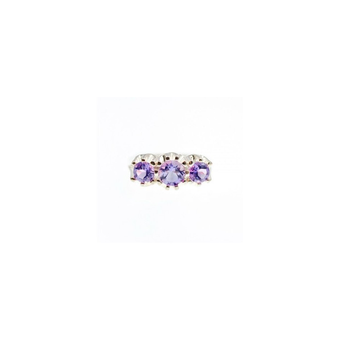 925 Sterling Ring Amethyst Ring Size 8.5