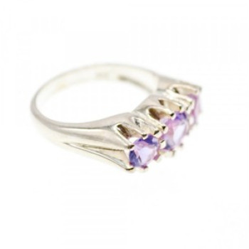 925 Sterling Ring Amethyst Ring Size 8.5