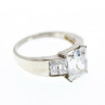 925 Sterling Silver CZ Ring Size 14