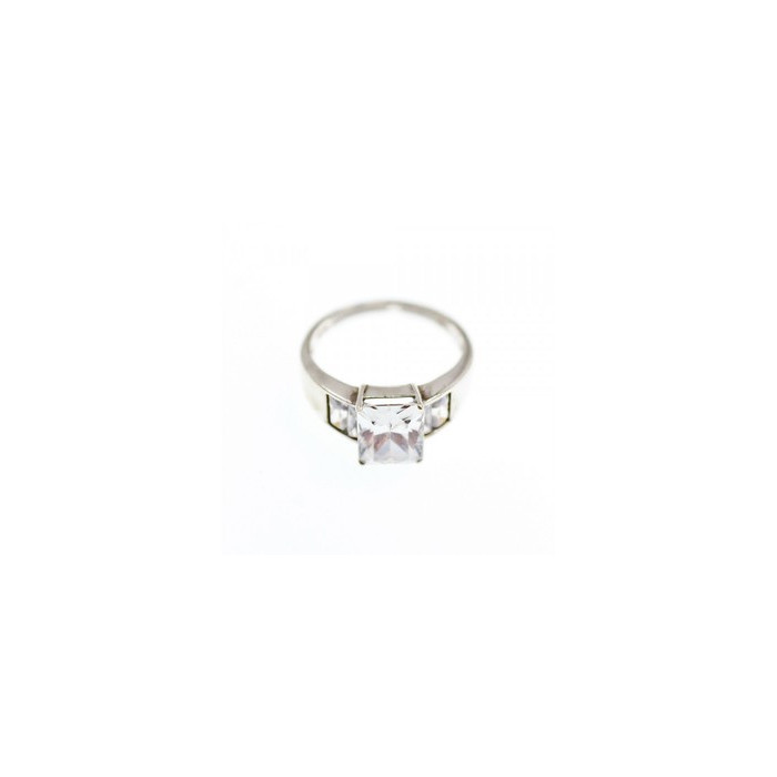 925 Sterling Silver CZ Ring Size 14