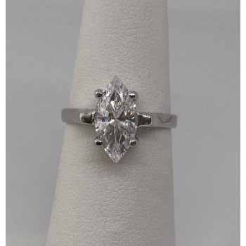 925 Sterling Silver CZ Ring Size 5