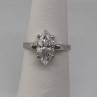 925 Sterling Silver CZ Ring Size 5