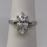 925 Sterling Silver CZ Ring Size 5