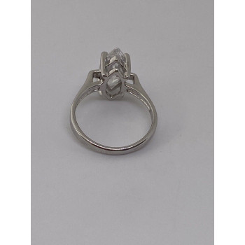 925 Sterling Silver CZ Ring Size 5