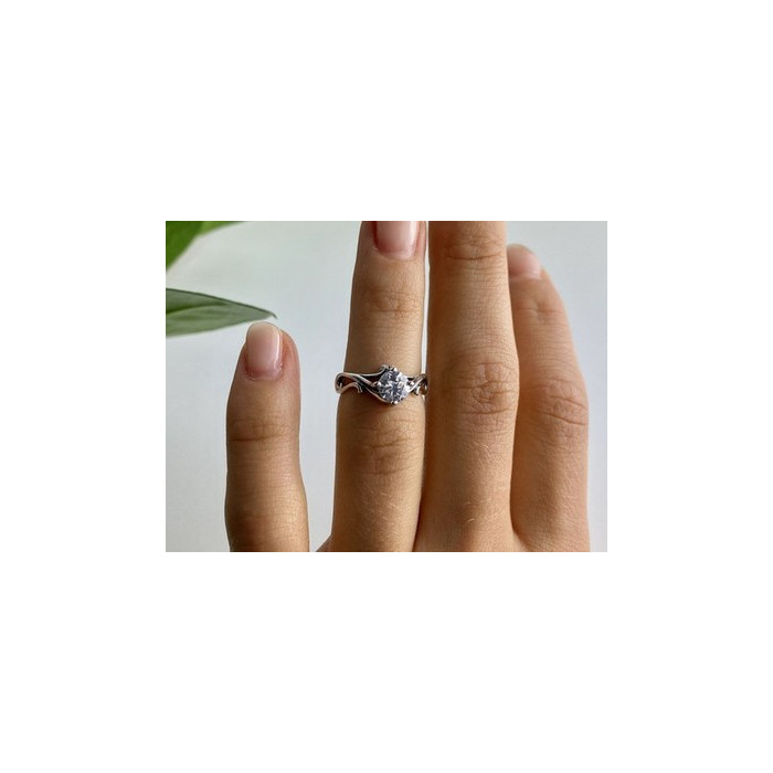 925 Sterling Silver CZ Ring Size 5.5