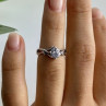 925 Sterling Silver CZ Ring Size 5.5