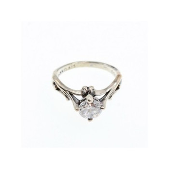 925 Sterling Silver CZ Ring Size 5.5