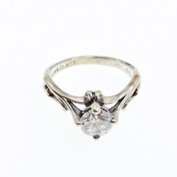 925 Sterling Silver CZ Ring Size 5.5