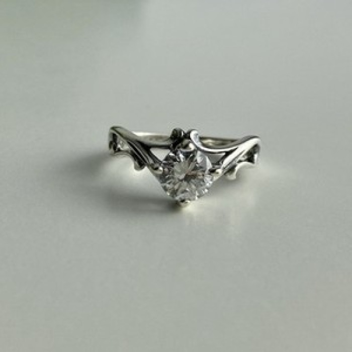925 Sterling Silver CZ Ring Size 5.5