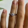 925 Sterling Silver CZ Ring Size 5.5