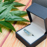 925 Sterling Silver Blue Spinel Ring Size 6.5