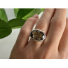 Vintage 925 Sterling Silver Hessonite Ring Size 6.5