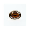 Vintage 925 Sterling Silver Hessonite Ring Size 6.5