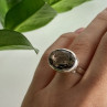 Vintage 925 Sterling Silver Hessonite Ring Size 6.5