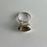 Vintage 925 Sterling Silver Hessonite Ring Size 6.5