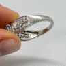 925 Sterling Silver CZ Ring Size 6.5