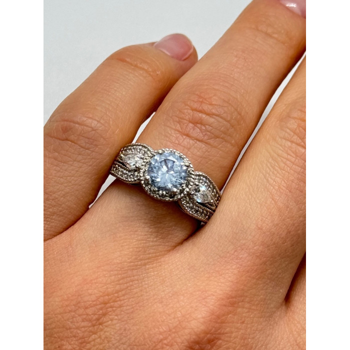 925 Sterling Silver CZ Ring Size 6.5