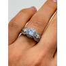 925 Sterling Silver CZ Ring Size 6.5