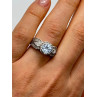 925 Sterling Silver CZ Ring Size 6.5