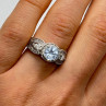 925 Sterling Silver CZ Ring Size 6.5