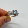 925 Sterling Silver CZ Ring Size 6.5