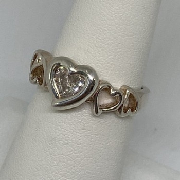925 Sterling Silver CZ Ring Size 6.75