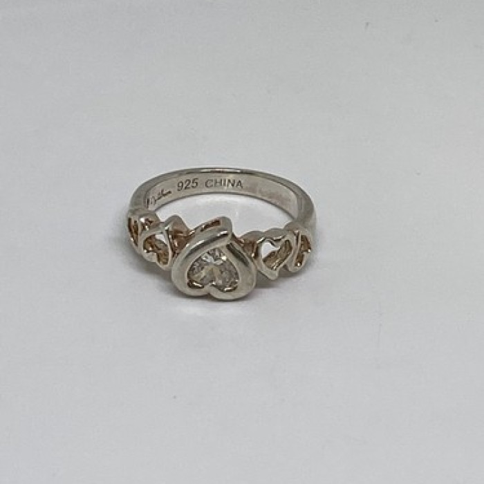 925 Sterling Silver CZ Ring Size 6.75