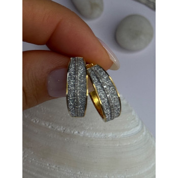 Beautiful Design 925 Sterling Silver Pearl & CZ Earrings Length 2.30 inch