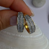 Beautiful Design 925 Sterling Silver Pearl & CZ Earrings Length 2.30 Inch