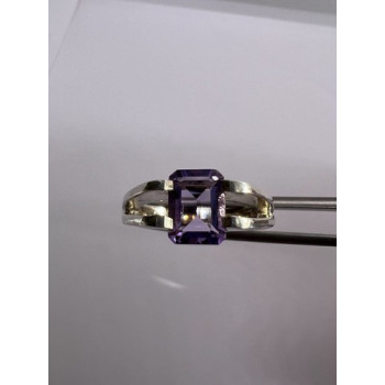 925 Sterling Silver Amethyst Cna Ring Size 7