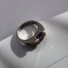 925 Sterling Silver Amethyst Cna Ring Size 7
