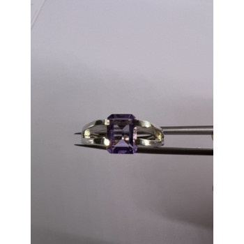 925 Sterling Silver Amethyst Cna Ring Size 7